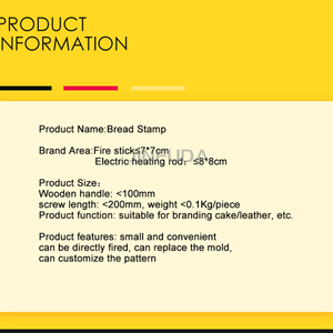 Gran oferta, diseño de sello de panadería para tostadas, fabricación de sellos de pan personalizados para decoración de pan - Product Image 3