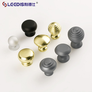 LGEDIS Cabinet <b>Knobs</b> Round Aluminum Alloy Minimalist Furniture Hardware Handles for Drawer Door Cabinet - Product Image 1