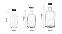 Bouteilles en verre personnalisables de 100 ml et 200 ml pour médicaments, diffuseurs et parfums d'intérieur, avec couleurs sur mesure