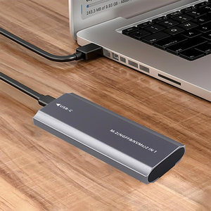علبة خارجية معدنية لـ SSD نوع M.<span class=keywords><strong>2</strong></span> NVME وNGFF مع منفذ USB C <span class=keywords><strong>3.2</strong></span> - Product Image 2