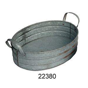 Organisateur mural en métal galvanisé de style ferme, étagère en métal rustique pour la décoration de la maison et les accessoires de cuisine, plateau de style ferme - Product Image 5