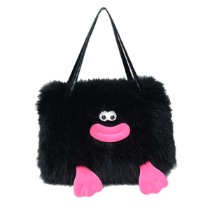 Bolsa de maquillaje pequeña Rosa bonita de felpa, bolso portátil, bolsa de cosméticos de viaje, organizador de cepillos, neceser - Product Image 6