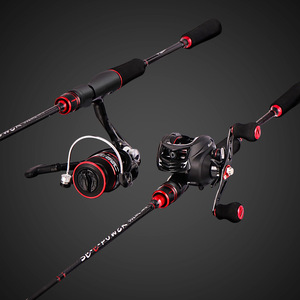 Carbon fiber big game Spinning casting lure fishing rod and reel combo set fishing Kit fishing rod with reel pesca