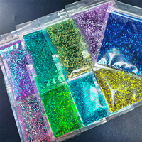 Brillo holográfico grueso y brillo camaleónico de cambio de color a granel fino para vasos/uñas/manualidades
