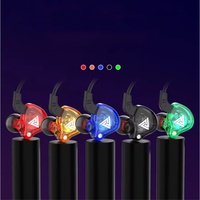 Earphone in-Ear dinamis Hybrid warna-warni Headset HiFi headphone Monitor in-Ear earbud Gaming berkabel AK6 X