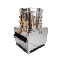 Machine à plumer les volailles Falcon automatique en acier inoxydable, moteur 1,5 kW, haute puissance 220 V/380 V, capacité 6-8 poulets/heure