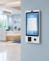 Kiosque de libre-service pour l'enregistrement en hôtel, écran tactile 21,5'', 15,6'', 27'', machine de distribution de cartes de chambre, terminal de paiement de factures