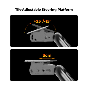 Volledig verstelbare simrace cockpit met direct drive ondersteuning, robuust stalen frame en comfortabel zitkussen, zwart modern design - Product Image 4