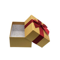 Boîte d'emballage cadeau deux pièces pour vêtements de bébé recyclée avec ruban écologique imprimé en couleur personnalisée