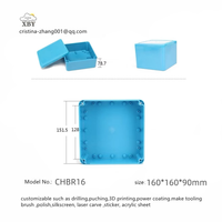 Oem Odm Ip65 tahan air plastik Abs kabel penutup perangkat elektronik kotak sambungan proyek 160*160*90mm CHBR16