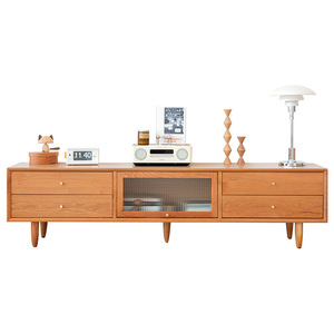 Mueble De <span class=keywords><strong>TV</strong></span> De madera maciza nórdica, casillero De estilo japonés, soporte De <span class=keywords><strong>Tv</strong></span> De madera De Cerezo, muebles De Sala De estar, Mesa De <span class=keywords><strong>Tv</strong></span> - Product Image 2