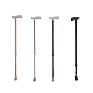 Adjustable Aluminum Alloy <b>Walking</b> <b>Stick</b> KJT-919 With Non Slip Handle And Rubber Tip For Elderly Outdoor Use - Product Image 3