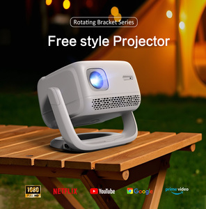 Cre CR52 Pro Rạp Hát Tại Nhà Máy Chiếu 300 Lumens 1080P 4K Hỗ Trợ Android 9.0 Được Xây Dựng Trong Loa Di Động <span class=keywords><strong>Mini</strong></span> Máy Chiếu Ngoài Trời - Product Image 2