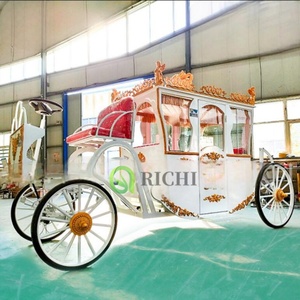 Carrozza principessa elettrica decorazione di nozze all'aperto di natale carrozza reale carrozza reale Design portabicchieri da tavolo - Product Image 4