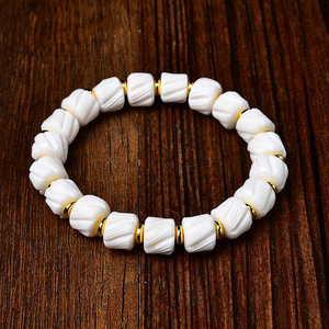 Deer Antler Baixiang Seed <strong>Bracelet</strong> Buddhist Prayer Beads Cypress Seed Hand Chain Vintage Cultural Play Bone Horn Bangle Made - Product Image 6