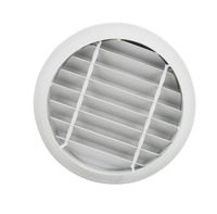 Diseño Moderno de Rejilla de Aluminio para Ventanas con Persianas de Aire Acondicionado y Aberturas Circulares de Ventilación para Talleres y Almacenes