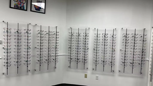 Özel duvara monte akrilik optik gözlük gözlük vitrin rafı standı panoları panelleri gözlük duvar ekranı - Product Image 4