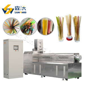 Extrusora de almidón de arroz ecológica, línea de producción de paja automática, - Product Image 5