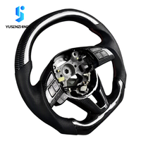 Setir Mobil Sport Kulit Serat Karbon Kustom untuk Mazda 3 6 RX8 CX60 Speed MX5 8 CX5 Cx7 RX7 Cx-5 CX90 BL GH GG GY