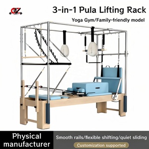CZFIT With Box and Jump Board Studio Pilates Training Workouts Oak Yoga Trainer Exercises Equipment Full Tower Bed <b>Table</b> - Product Image 1