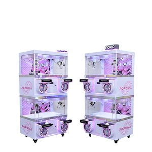 تصميم جديد لآلة ألعاب الأركيد التجارية الدائرية لـ 4 لاعبين، جهاز اختبار المهارات مع 4 مخالب صغيرة - Product Image 5