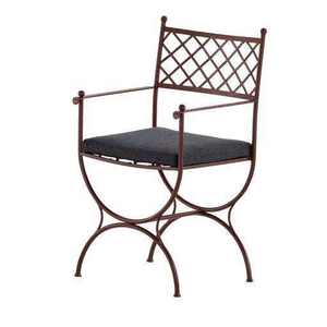 Chaise de jardin moderne en fer forgé – Mobilier élégant pour terrasse, idéal pour hôtels, complexes hôteliers, cafés, cours, balcons, pelouses – Fourniture professionnelle - Product Image 1