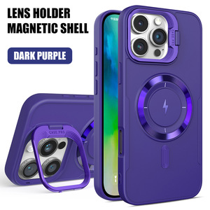 Funda para iPhone 17 Pro, con soporte oculto para la lente, magnética, de cobertura total y a prueba de golpes - Product Image 3