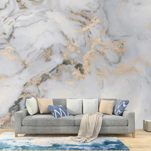 2023 New Mural Custom Size <strong>Marble</strong> Texture <strong>Wallpaper</strong> Pink <strong>Purple</strong> Yellow - Product Image 5