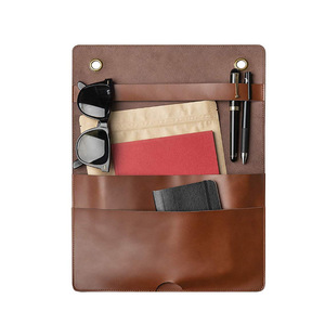 Bolsa de pared para cargar el teléfono, bolsa de almacenamiento para gafas de cuero PU sin necesidad de taladrar, bolsa de almacenamiento colgante - Product Image 5