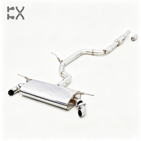 Tuyau d'échappement Catback en acier inoxydable pour Audi A3 2.0T, système de silencieux à soupape haute performance, épaisseur 1,5 mm