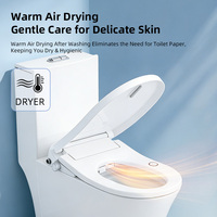 Nouveau modèle de siège de toilette intelligent en forme de U, style européen, universel, télécommande, chauffage instantané, chasse d'eau