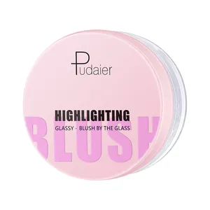 Cosméticos personalizados Cor Mudando Blush Private Label Destaque Blush Transparente Gel Glitter Gel Hidratante Maquiagem