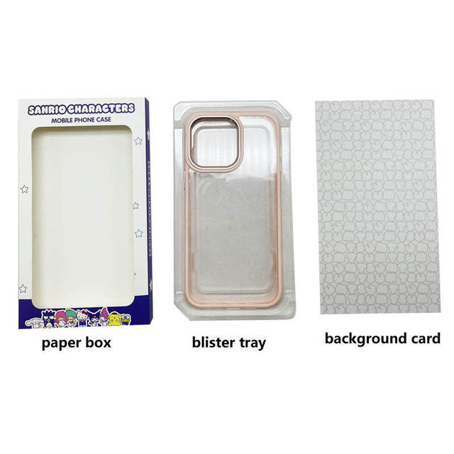 Wholesale Low Price Custom Design Recyclable Clear PET/PVC PP Plastic Transparent Inner Blister Tray Phone Case Packaging Boxes