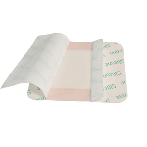 Bluenjoy penutup busa silikon lembut, hipoalergenik tahan air dengan batas untuk bekas luka operatif atau perawatan luka akur - Product Image 1