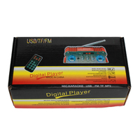 Hoparlör güç amplifikatörü DC12V 2 kanal Stereo Karaoke Dj 2 mikrofon Fm radyo USB BT kablosuz ses Mp3
