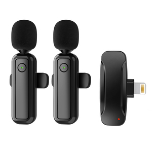 2.4 Ghz Kép Không Dây Lavalier <span class=keywords><strong>Microphone</strong></span> Ve Áo Tiếng Ồn Hủy Bỏ Mic Mini Micro Không Dây Cho Android IOS - Product Image 1