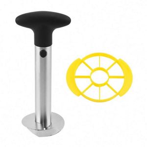 Éplucheur de fruits manuel en acier inoxydable, outil de cuisine pour éplucher, dénoyaouter et trancher l'ananas - Product Image 1