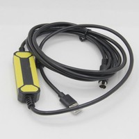 Cable USB-SC09-FX (negro) para PLC FX, Cable de Programación y Descarga de Datos USB para Adaptador USB a RS422
