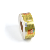 Étiquettes personnalisées Autocollants de parfum auto-adhésifs estampés or Rouleau d'autocollants d'étiquette de logo en vinyle transparent estampé à chaud personnalisé