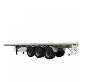 Vehicle Master 40 foot flatbed trailer 30 ft flatbed trailer for container transport