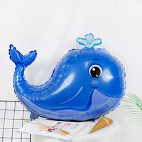 Requin Poisson Ballons Hawaii Océan Thème Mer Animal Ballons Poulpe Dauphin Crabe Pétoncles Feuille Ballons Fête Décoration Fournitures
