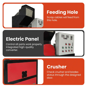 Máquina Granuladora de Cable de Cobre Automática, Separación de Aluminio Rojo y Negro con una Tasa de 99% para Reciclaje de Cables Eléctricos - Product Image 2