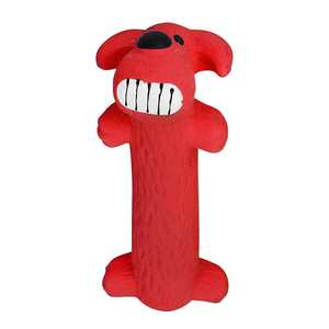 Giocattolo Interattivo Innovativo ed Ecologico per Cani, in Gomma Resistente al <span class=keywords><strong>Latex</strong></span>, con Sapore di Manzo e Suono Squittente - Product Image 1