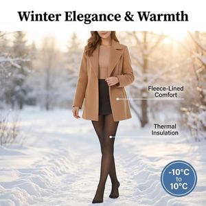 Collants thermiques translucides doublés polaire 220g-320g, leggings d'hiver épais, <span class=keywords><strong>bas</strong></span> chauds semi-transparents à effet optique - Product Image 2
