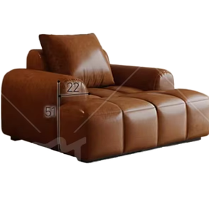 Ghế sofa đơn cổ điển đặt nhiều kích cỡ cho phòng khách và phòng ăn giả da chất lượng cao bên trong - Product Image 1