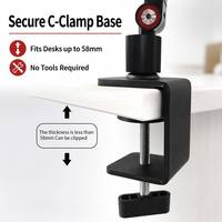 Support de téléphone pliable en alliage d'aluminium, bras long rotatif à 360°, support de téléphone métallique réglable pour bureau, studio, diffusion en direct, OEM