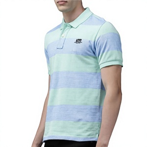 Chemise à manches courtes unie pour homme en tissu tricoté, décontractée, avec logo imprimé sur le devant, motif tissé, séchage rapide, coupe classique - Product Image 4