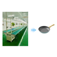 Jalur perakitan peralatan masak tempa industri multi-stasiun penanganan/rivet/pengujian untuk manufaktur massal