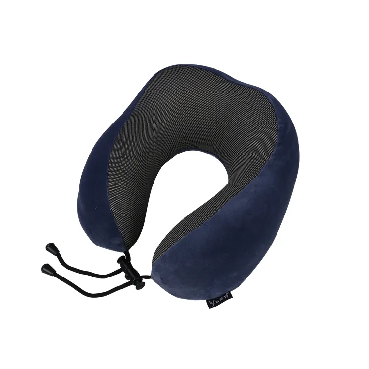 Factory direct ergonomically designed portable memory foam U-shaped travel pillow
