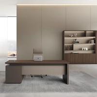 Bureau de direction au design moderne, bureau de PDG, bureau de directeur général, bureau de patron, bureau en forme de L avec tiroir